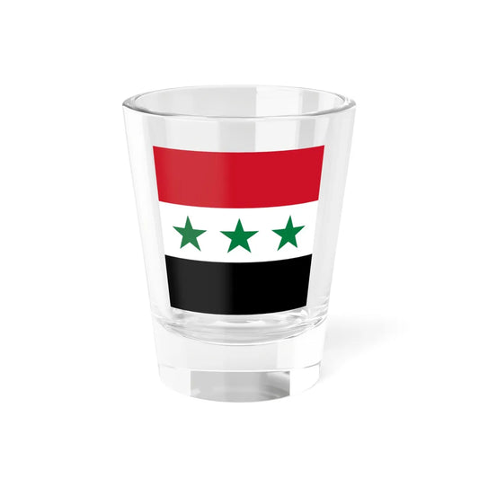 Standard of the President of Syria 1963-1972 (Syria) Shot Glass 1.5oz 1.5oz - Go Mug Yourself