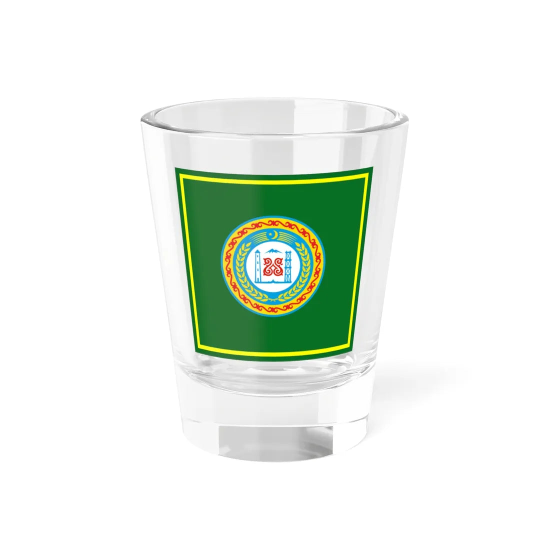 Standard of the President of the Chechen Republic 2004-2020 (Russia) Shot Glass 1.5oz 1.5oz - Go Mug Yourself