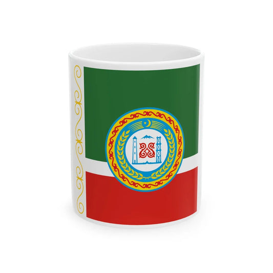 Standard of the President of the Chechen Republic (Russia) White Coffee Mug 11oz - Go Mug Yourself