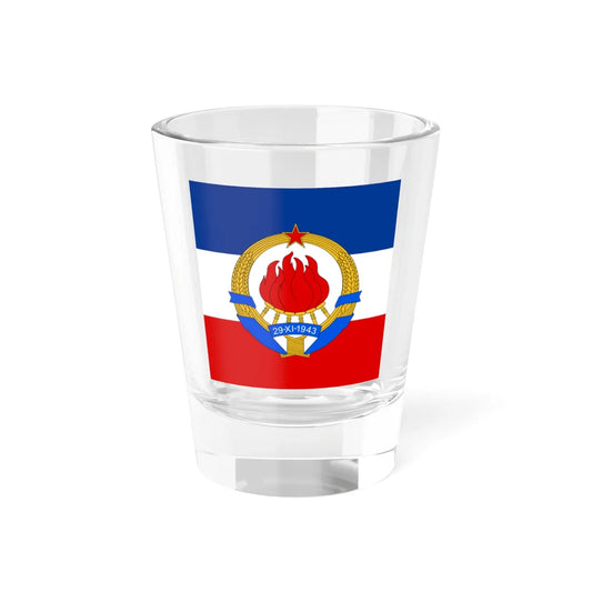 Standard of the President of the Federal Assembly of SFR Yugoslavia (Yugoslavia) Shot Glass 1.5oz 1.5oz - Go Mug Yourself