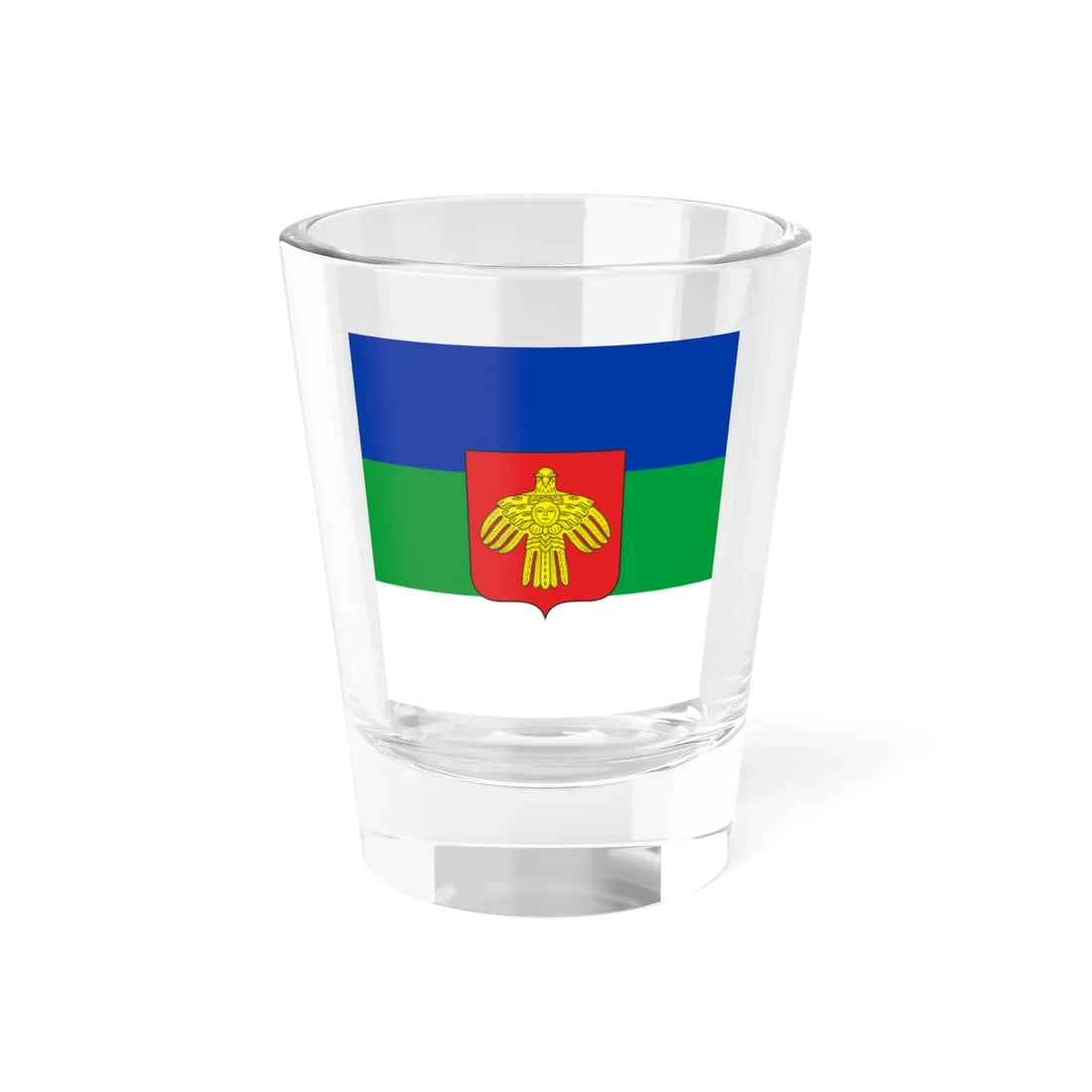 Standard of the President of the Komi Republic (Russia) Shot Glass 1.5oz 1.5oz - Go Mug Yourself