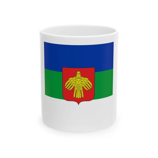 Standard of the President of the Komi Republic (Russia) White Coffee Mug 11oz - Go Mug Yourself