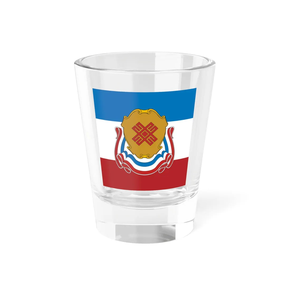 Standard of the President of the Mari El Republic 2006-2011 (Russia) Shot Glass 1.5oz 1.5oz - Go Mug Yourself