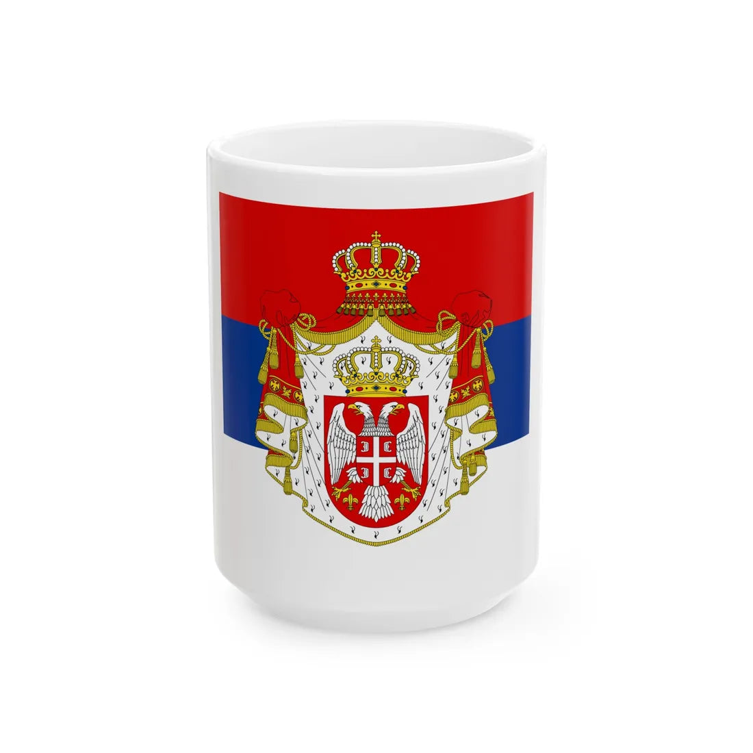 Standard of the President of the National Assembly of Serbia 2004-2010 (Serbia) White Coffee Mug 15oz - Go Mug Yourself