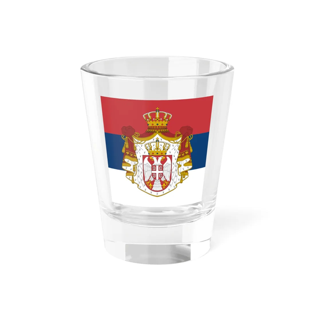 Standard of the President of the National Assembly of Serbia (Serbia) Shot Glass 1.5oz 1.5oz - Go Mug Yourself