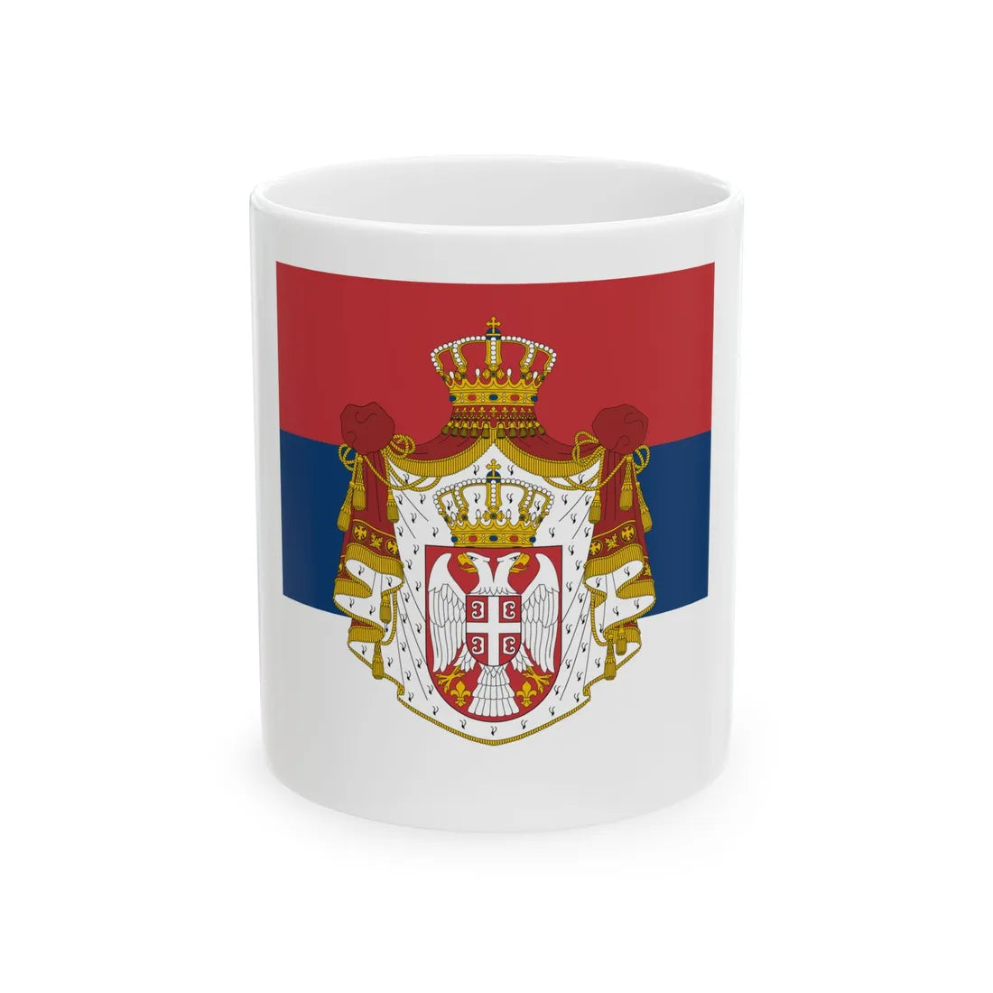 Standard of the President of the National Assembly of Serbia (Serbia) White Coffee Mug 11oz - Go Mug Yourself