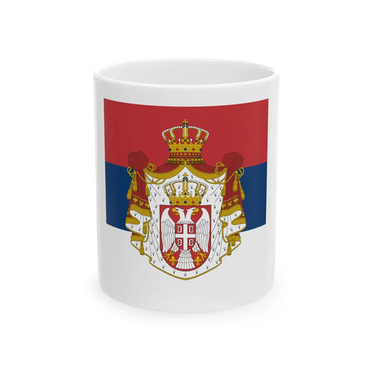 Standard of the President of the National Assembly of Serbia (Serbia) White Coffee Mug 11oz - Go Mug Yourself