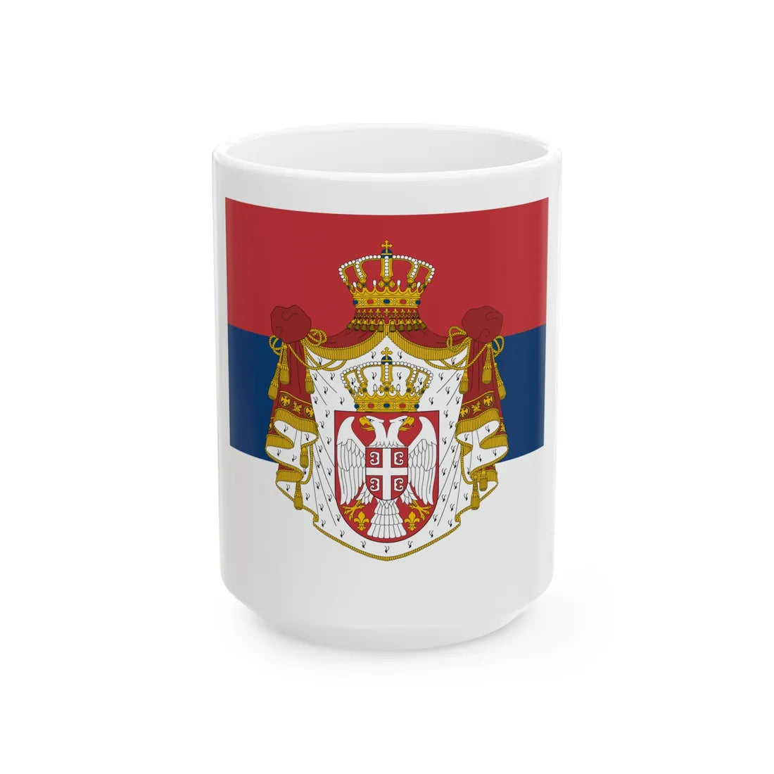 Standard of the President of the National Assembly of Serbia (Serbia) White Coffee Mug 15oz - Go Mug Yourself