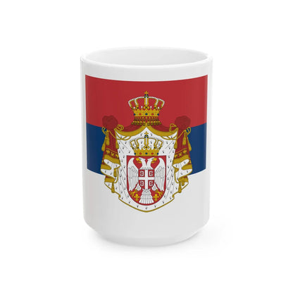 Standard of the President of the National Assembly of Serbia (Serbia) White Coffee Mug 15oz - Go Mug Yourself