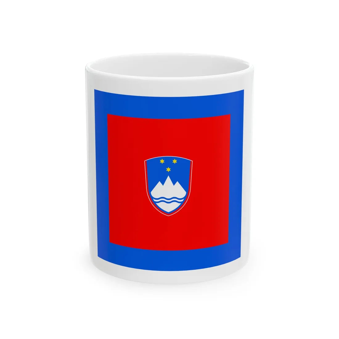 Standard of the President of the National Assembly of Slovenia (Slovenia) White Coffee Mug 11oz - Go Mug Yourself