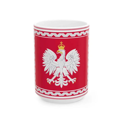 Standard of the President of the Polish Government in exile 1956-1990 (Poland) White Coffee Mug 15oz - Go Mug Yourself