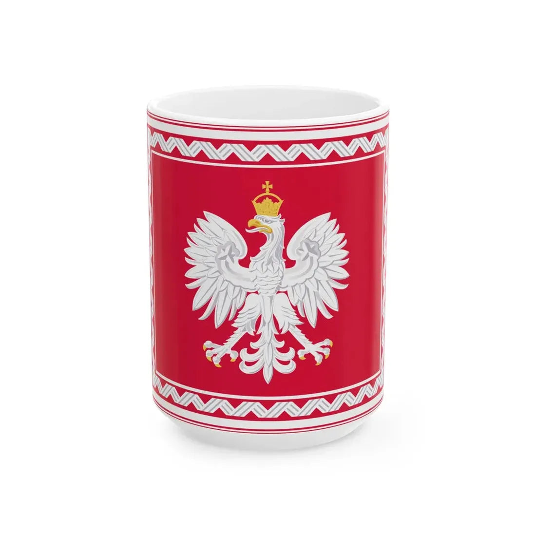 Standard of the President of the Polish Government in exile 1956-1990 (Poland) White Coffee Mug 15oz - Go Mug Yourself