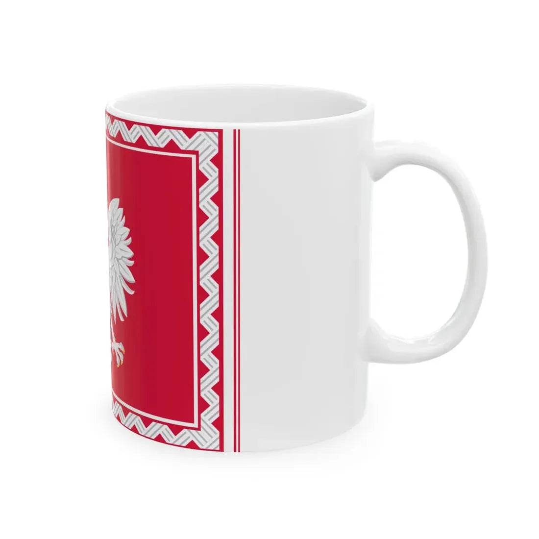 Standard of the President of the Polish Government in exile 1956-1990 (Poland) White Coffee Mug - Go Mug Yourself