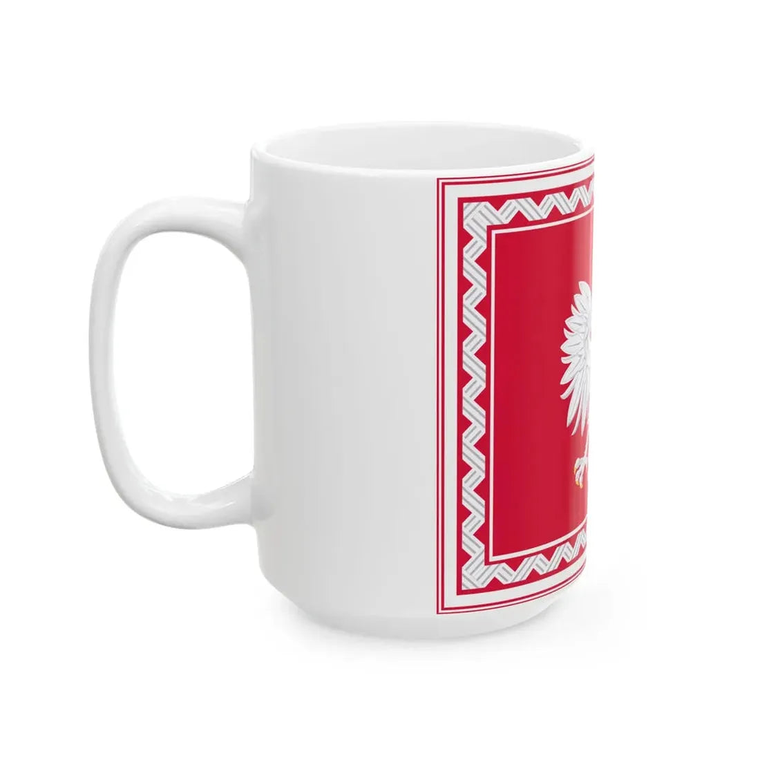 Standard of the President of the Polish Government in exile 1956-1990 (Poland) White Coffee Mug - Go Mug Yourself