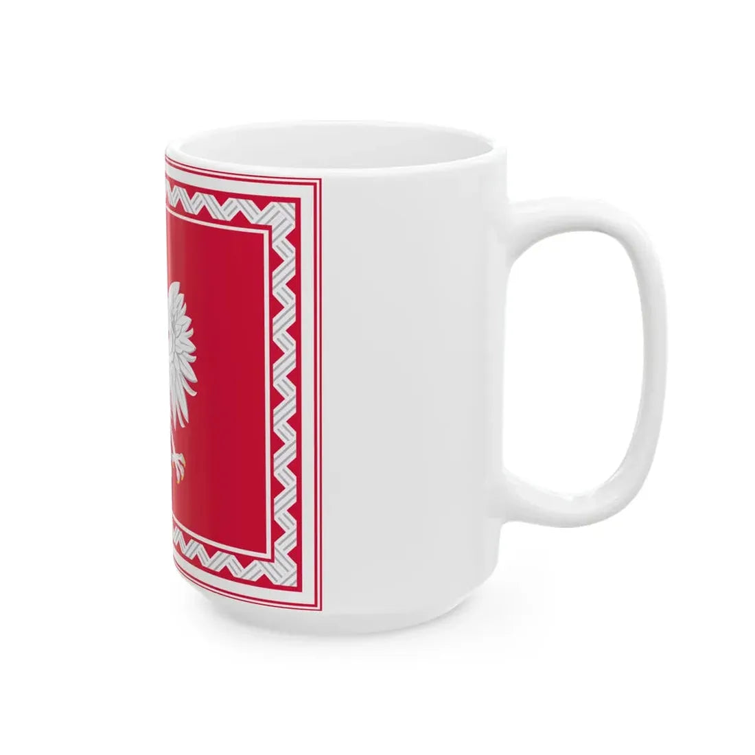 Standard of the President of the Polish Government in exile 1956-1990 (Poland) White Coffee Mug - Go Mug Yourself