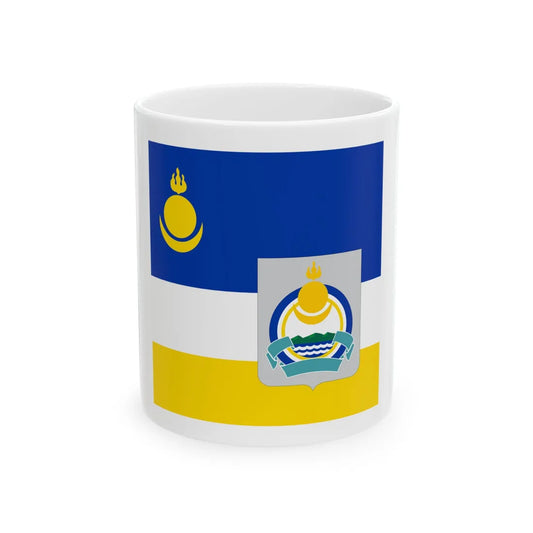 Standard of the President of the Republic of Buryatia (Russia) White Coffee Mug 11oz - Go Mug Yourself