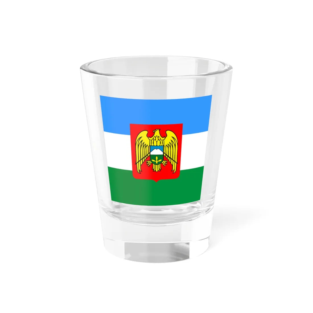 Standard of the President of the Republic of Kabardino-Balkaria (Russia) Shot Glass 1.5oz 1.5oz - Go Mug Yourself