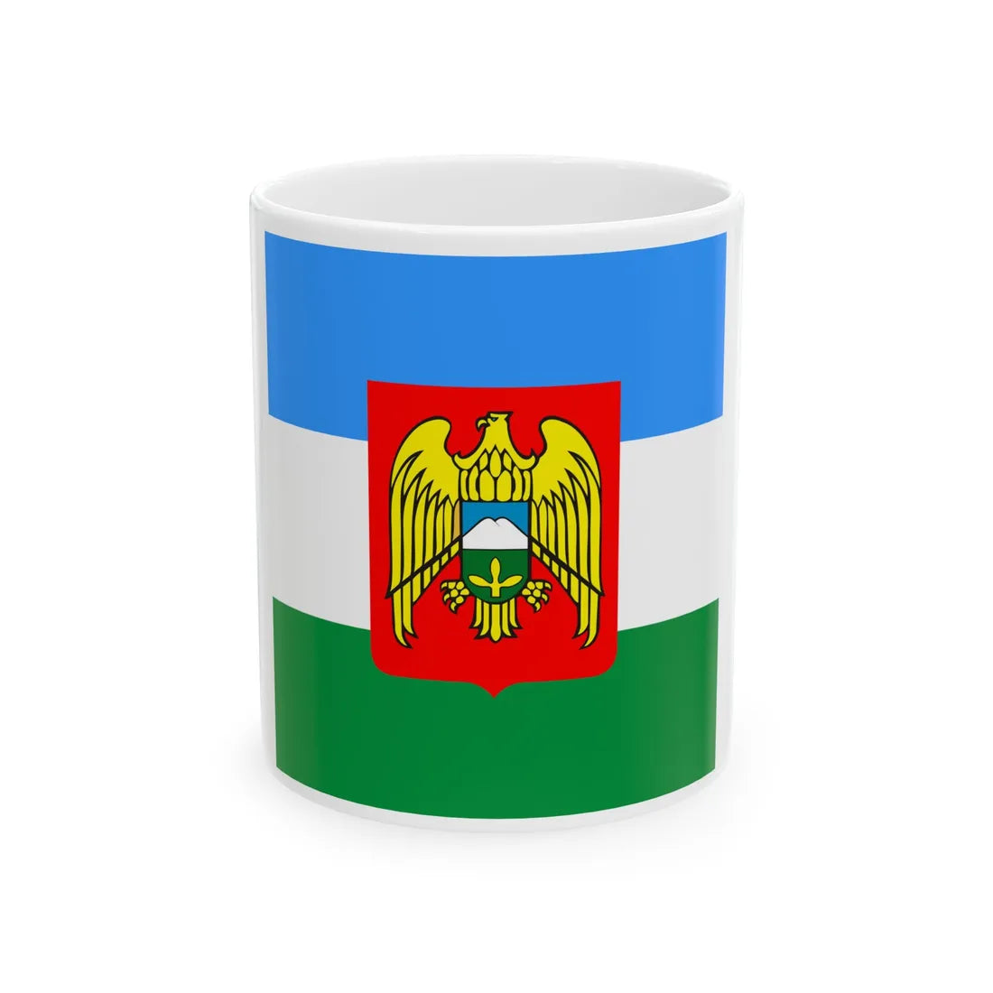 Standard of the President of the Republic of Kabardino-Balkaria (Russia) White Coffee Mug 11oz - Go Mug Yourself
