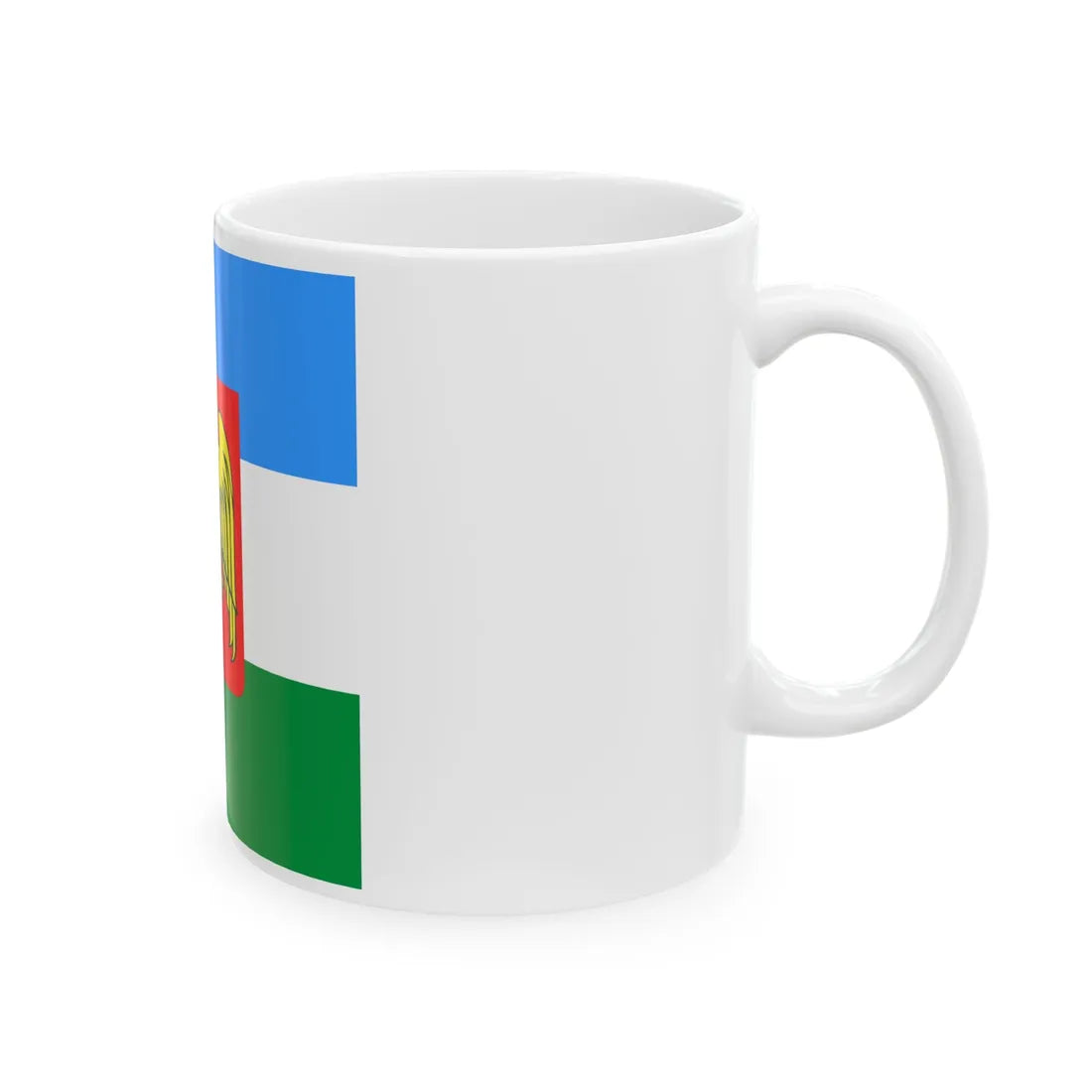 Standard of the President of the Republic of Kabardino-Balkaria (Russia) White Coffee Mug - Go Mug Yourself