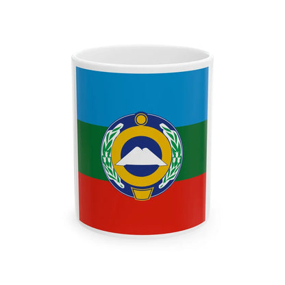 Standard of the President of the Republic of Karachay-Cherkessia (Russia) White Coffee Mug 11oz - Go Mug Yourself