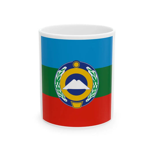 Standard of the President of the Republic of Karachay-Cherkessia (Russia) White Coffee Mug 11oz - Go Mug Yourself