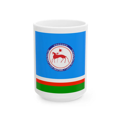 Standard of the President of the Sakha Yakut Republic 1992-2016 (Russia) White Coffee Mug 15oz - Go Mug Yourself