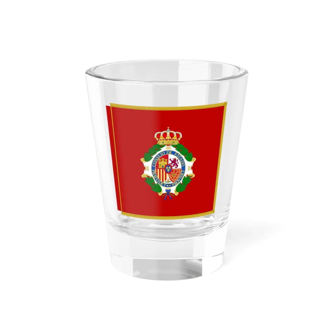 Standard of the President of the Spanish Council of State (Spain) Shot Glass 1.5oz 1.5oz - Go Mug Yourself