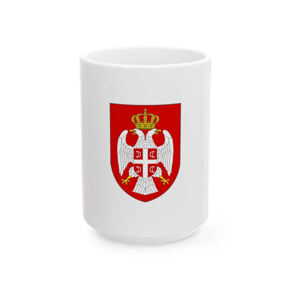Standard of the Prime Minister of Republika Srpska 1995-2007 (Bosnia and Herzegovina) White Coffee Mug 15oz - Go Mug Yourself