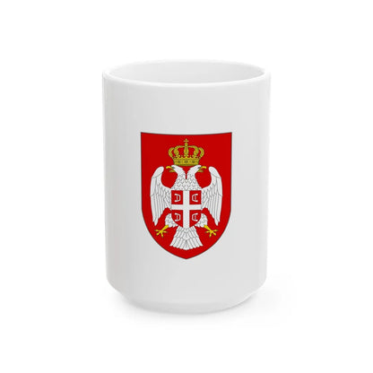 Standard of the Prime Minister of Republika Srpska 1995-2007 (Bosnia and Herzegovina) White Coffee Mug 15oz - Go Mug Yourself