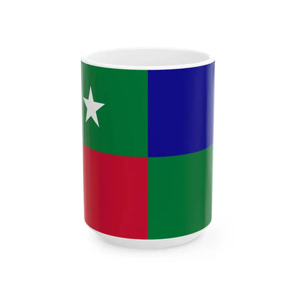 Standard of the Prime Minister of the Maldives (Maldives) White Coffee Mug 15oz - Go Mug Yourself