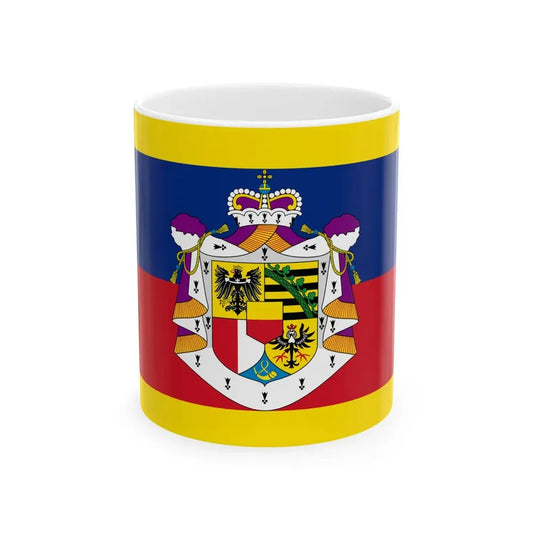 Standard of the Prince of Liechtenstein (Liechtenstein) White Coffee Mug 11oz - Go Mug Yourself