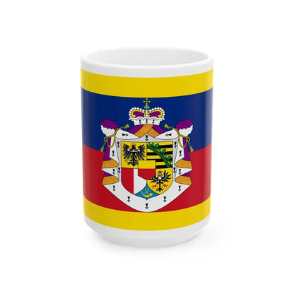 Standard of the Prince of Liechtenstein (Liechtenstein) White Coffee Mug 15oz - Go Mug Yourself