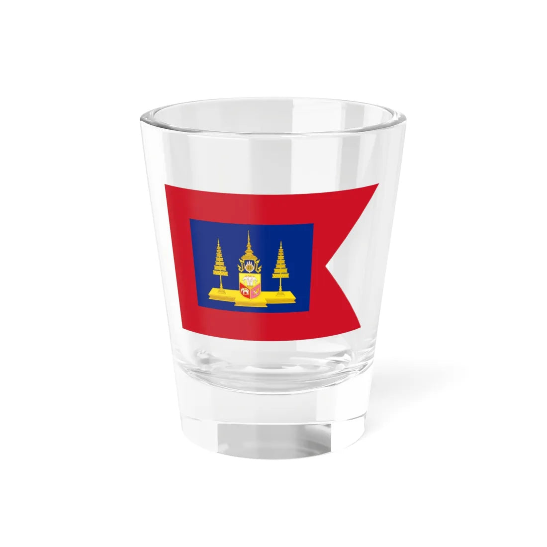Standard of the Queen of Siam (Cambodia) Shot Glass 1.5oz 1.5oz - Go Mug Yourself