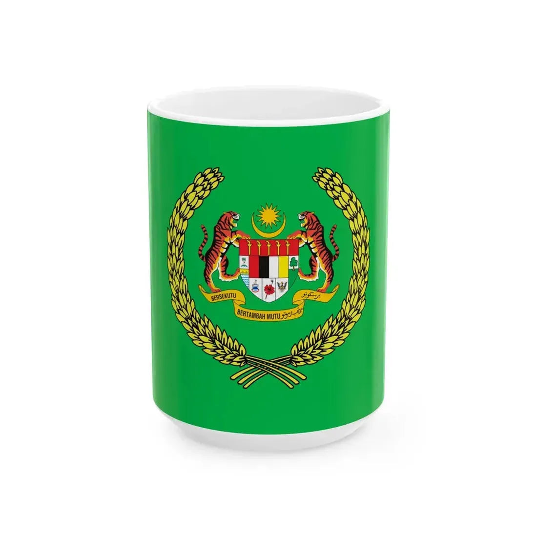 Standard of the Raja Permaisuri Agong 3-2 (Malaysia) White Coffee Mug 15oz - Go Mug Yourself