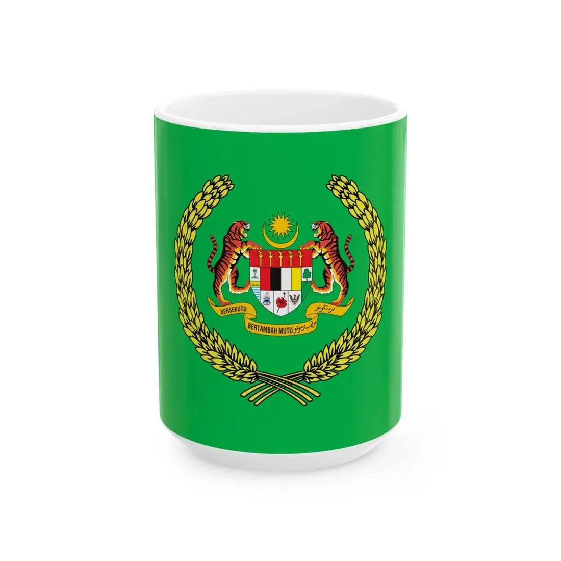 Standard of the Raja Permaisuri Agong 3-2 (Malaysia) White Coffee Mug 15oz - Go Mug Yourself