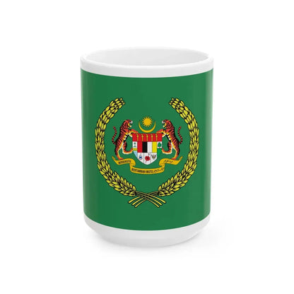 Standard of the Raja Permaisuri Agong (Malaysia) White Coffee Mug 15oz - Go Mug Yourself