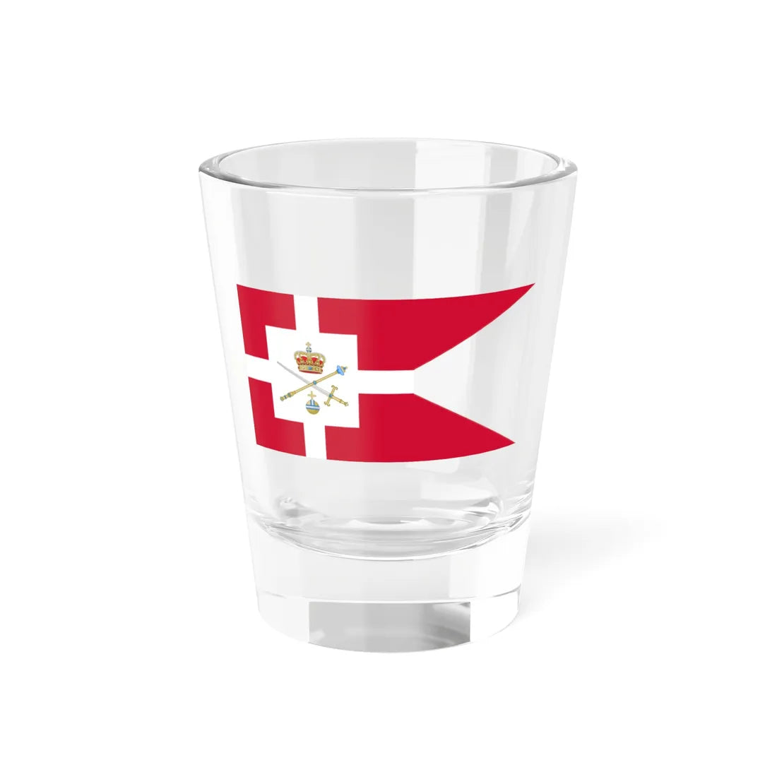 Standard of the Regent of Denmark (Denmark) Shot Glass 1.5oz 1.5oz - Go Mug Yourself