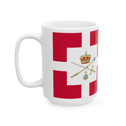 Standard of the Regent of Denmark (Denmark) White Coffee Mug - Go Mug Yourself
