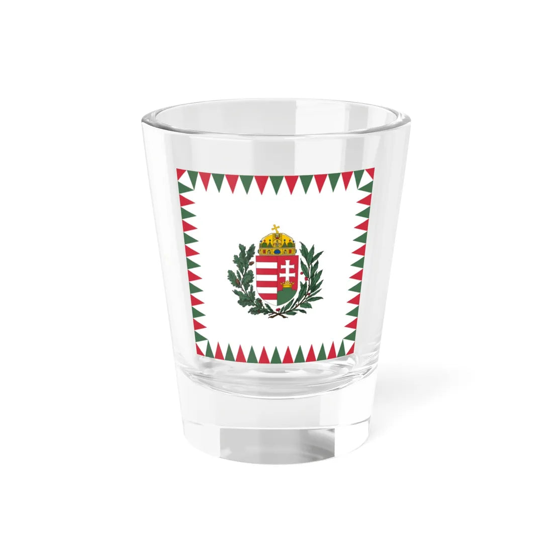 Standard of the Regent of Hungary 1920s-1939 afloat (Hungary) Shot Glass 1.5oz 1.5oz - Go Mug Yourself