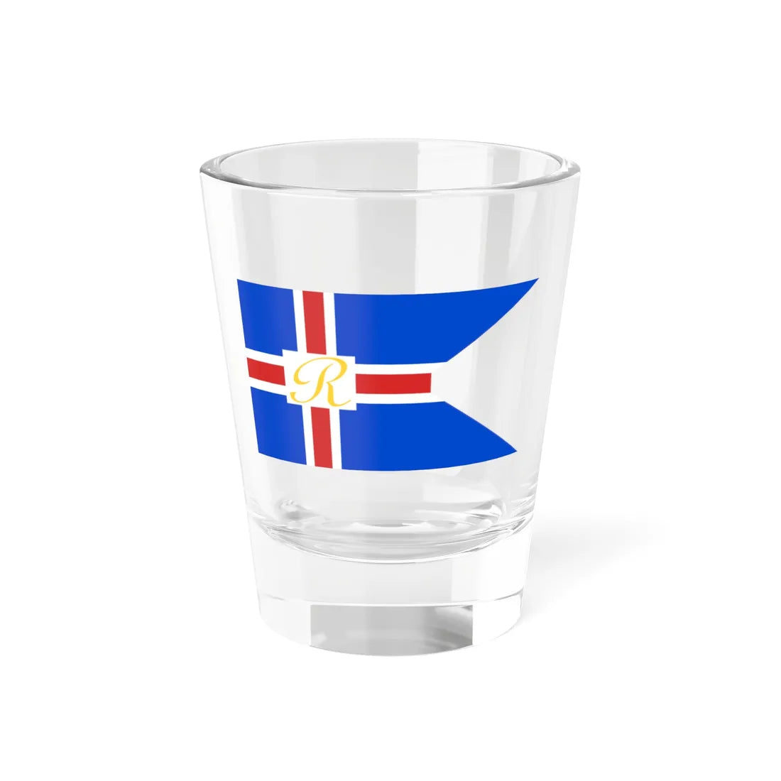 Standard of the Regent of Iceland 1941-1944 (Iceland) Shot Glass 1.5oz 1.5oz - Go Mug Yourself