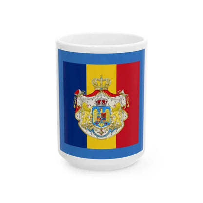 Standard of the Regent of Romania 1927-1930 (Oman) White Coffee Mug 15oz - Go Mug Yourself