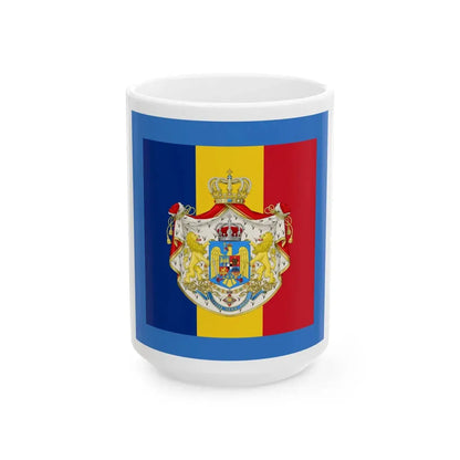 Standard of the Regent of Romania 1927-1930 (Oman) White Coffee Mug 15oz - Go Mug Yourself