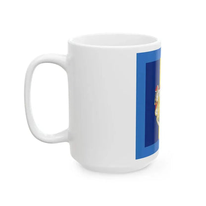 Standard of the Regent of Romania 1927-1930 (Oman) White Coffee Mug - Go Mug Yourself