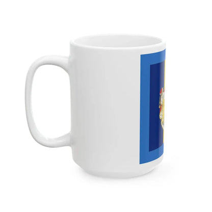 Standard of the Regent of Romania 1927-1930 (Oman) White Coffee Mug - Go Mug Yourself