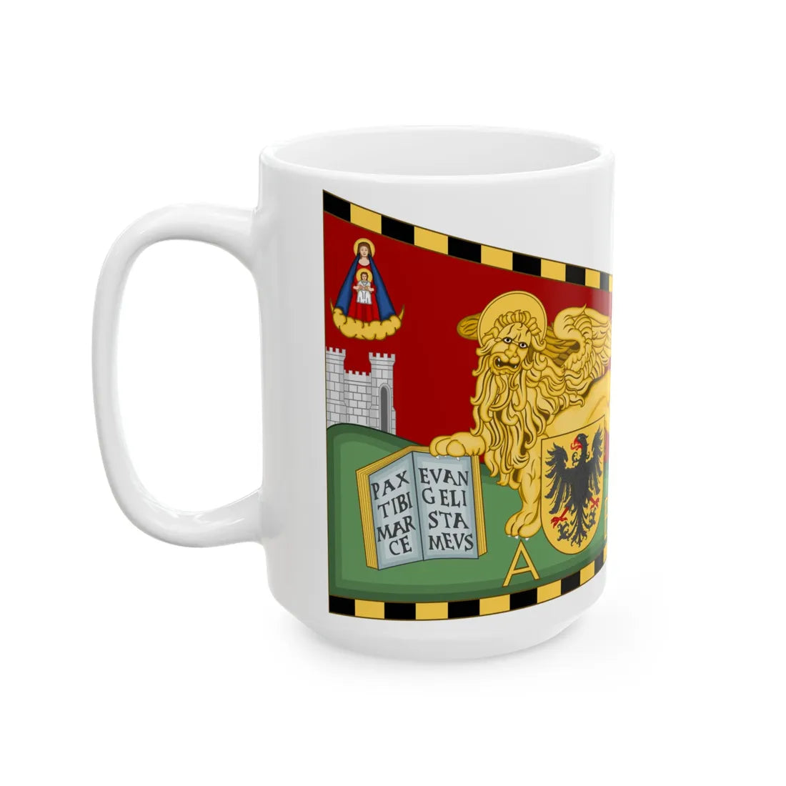 Standard of the Republic of Venice 1648 (Italy) White Coffee Mug - Go Mug Yourself