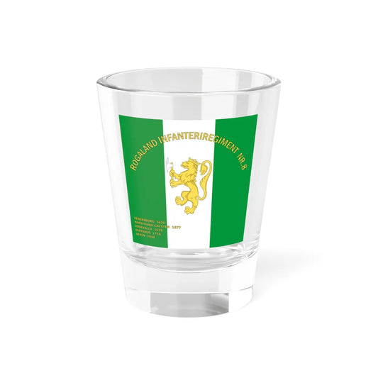 Standard of the Rogaland Infantry Regiment No.8 (Norway) Shot Glass 1.5oz 1.5oz - Go Mug Yourself