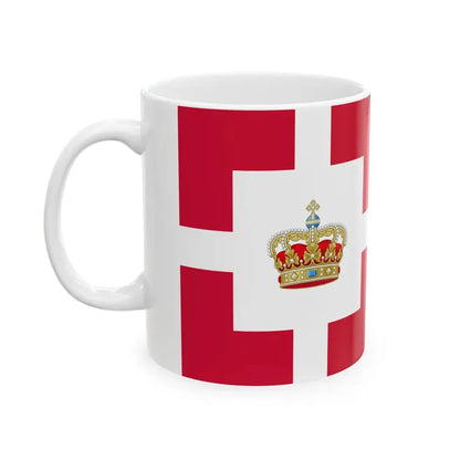 Standard of the Royal House of Denmark (Denmark) White Coffee Mug - Go Mug Yourself