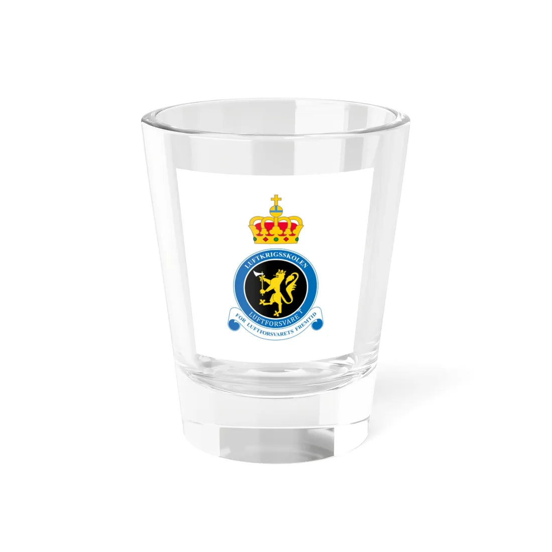 Standard of the Royal Norwegian Air Force Academy 1961-2010 (Norway) Shot Glass 1.5oz 1.5oz - Go Mug Yourself