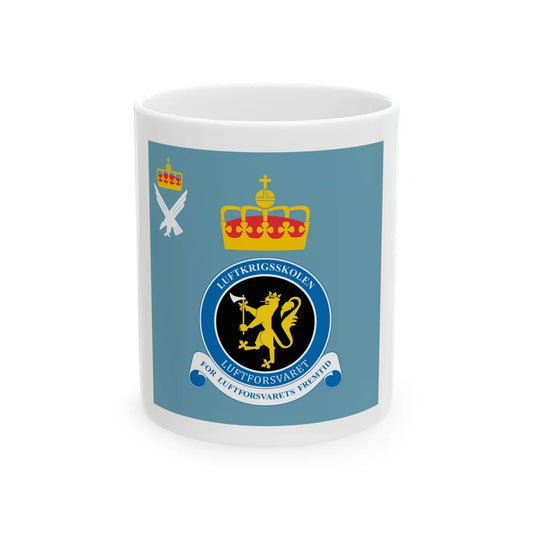 Standard of the Royal Norwegian Air Force Academy (Norway) White Coffee Mug 11oz - Go Mug Yourself