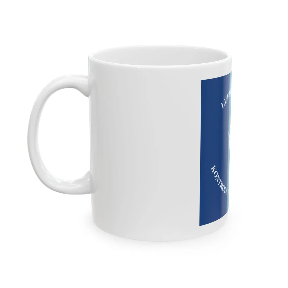 Standard of the Royal Norwegian Air Force Control and Notification School (Norway) White Coffee Mug - Go Mug Yourself